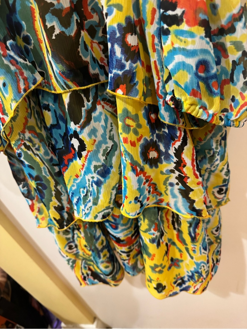 My Collection Boho Colorful Ruffled Top - Picture 2 of 6